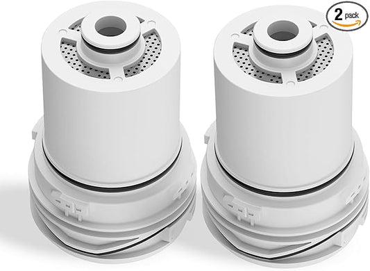 2-PACK, Compatible with Delta Clarifi Shower Filter Cartridge for 7RC100 & 5RC100, Reduces Chlorine for Healthier Skin & Hair.