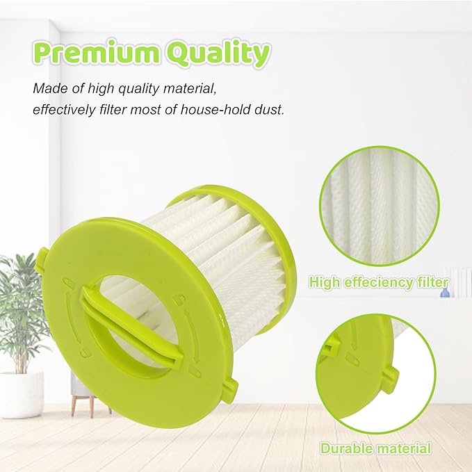 4 Pack HEPA Filters Replacement Compatible with Ryobi ONE+ 18V Handheld Vacuum Models PCL700 PCL704 PCL705 Series, Also Fit HART 20-Volt Hand Vacuum HPHV34 and More, Part # A32F05N A32HF00 HAHV33