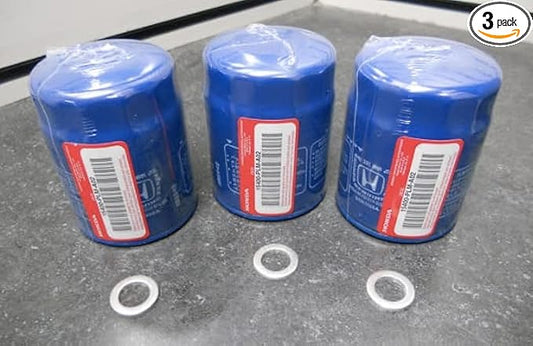 Genuine Honda / Acura Engine Oil Filter + Washers 15400-PLM-A02 - Set Of 3