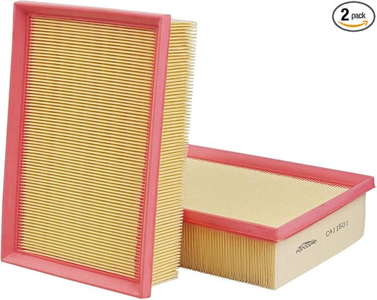 2-Pack Engine Air Filter Fits for Buick Encore 1.4L 2013-2022, Enclave 3.6L 2021, Chevrolet Trax 1.4L 2013-2022 Air Filter Replacement CA11501 Car Accessories
