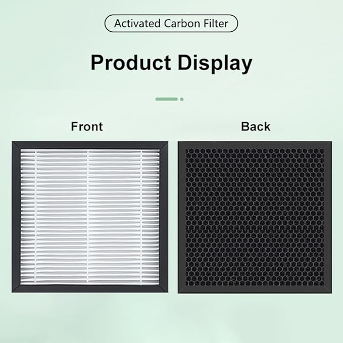 H13 Air Purifier Replacement Filter, 3-In-1 High-Efficiency Activated Carbon Air Filters Compatible with Dehumidifier Air Purifier Q7 Q8 Q9 2 Pack