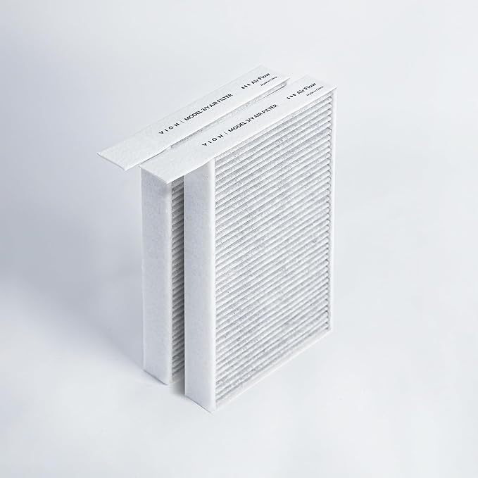 VION Model 3/Y Cabin Air Filters - 2 packs with the Model 3 and Model Y removal tools (OEM Standard)