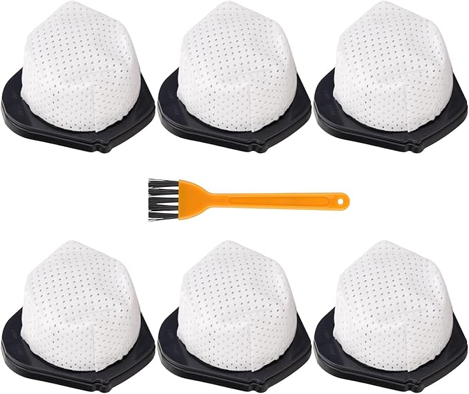 Dust Cup Vacuum Filters Replacement for Shark Cordless Handheld Vacuum SV780 SV75Z SV728N SV726N, Replacement Part# XF769, XSB726N (6 Pack)
