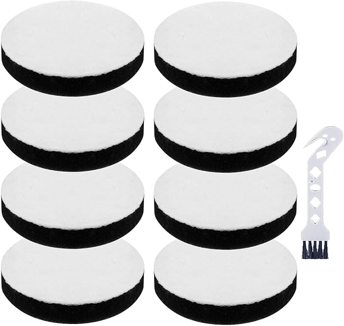 E0106 Air Speed Vacuum Filter for Eureka NEU100 NEU10AE4 NEU102 NEU10AE5 NEU10AE2 Compact Bagless Upright Vacuum Cleaner - 8 Pack Air Speed Foam Replacement Filters