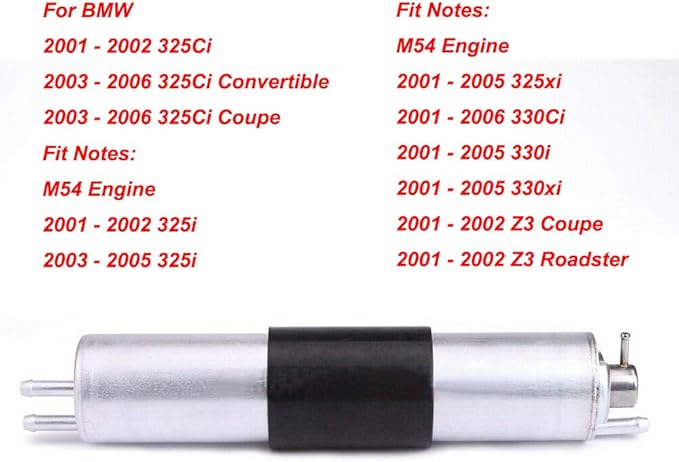 13327512019 Fuel Filter with Pressure Regulator Fit for BMW E46 325i 325Ci 325Xi 330i 330Ci Z3