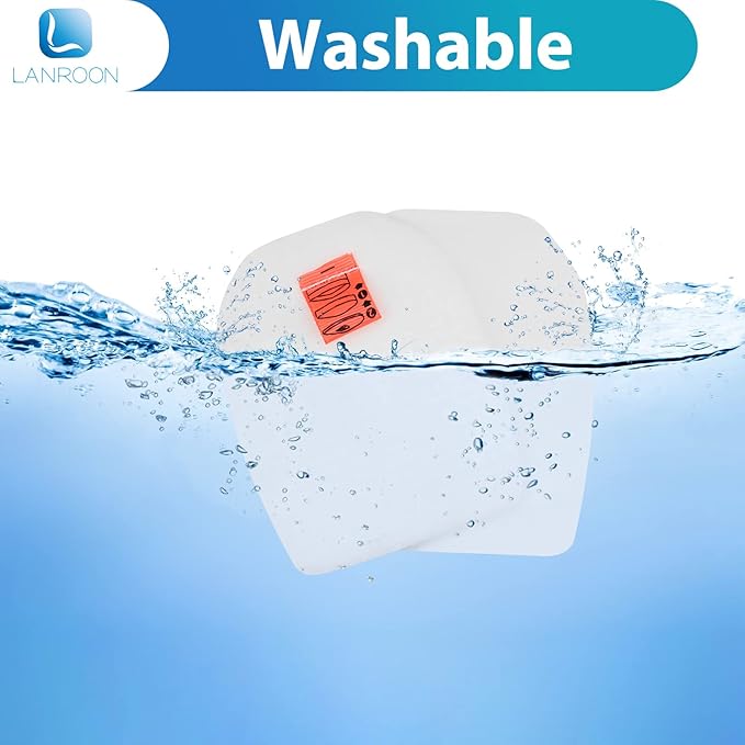 IZ862H Filter for Shark IZ862H Stratos Cordless Vacuum, Fit for Shark IZ562H UZ565H Pro IZ540H IZ840 IZ800 Vacuum Part XPSMFIZ700and XFFKIZ700, 2 Pack HEPA Filter 6 Pack Foam & Felt Filter Kit