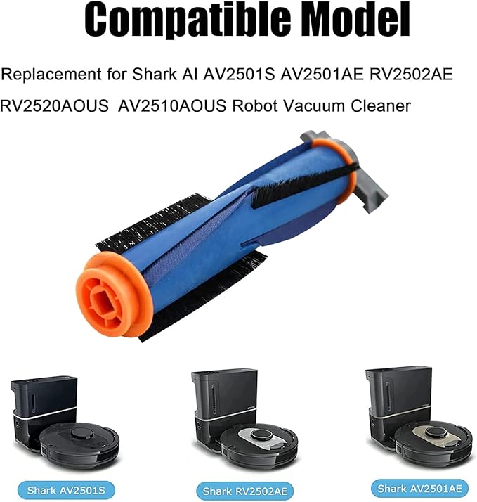 Replacement Parts BrushRoll for Shark AI AV2511AE AV2501S AV2501AE RV2502AE RV2520AOUS AV2510AOUS RV2410WD RV2610WA RV2610WD RV2620WD Roller Brush & Main Brush Robot Vacuum Cleaner