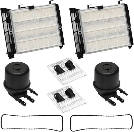 6.7L Diesel Fuel Filter Element 2 Sets, Compatible with 2017-2025 Ford F-250, F-350, F-450, F-550 Super Duty V8, Replaces# FD-4624, FD-4625, HC3Z-9N184-B