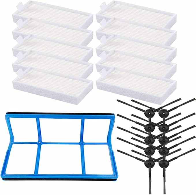 Replacement Parts for ILIFE V3, V3s, V3s pro, V5, V5s, V5s pro Vacuum Cleaner, ILIFE Robot Vacuum Replacement Parts Ilife Vacuum Filters