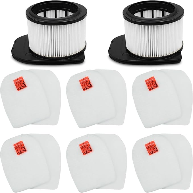 IZ862H Filter for Shark IZ862H Stratos Cordless Vacuum, Fit for Shark IZ562H UZ565H Pro IZ540H IZ840 IZ800 Vacuum Part XPSMFIZ700and XFFKIZ700, 2 Pack HEPA Filter 6 Pack Foam & Felt Filter Kit