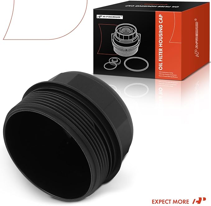 A-Premium Oil Filter Housing Cap Assembly Compatible with Hyundai Sonata 2006-2007, Santa Fe 2007-2009, Azera 2006-2010, Veracruz 2008, Entourage & Kia Sorento, Sedona, Amanti