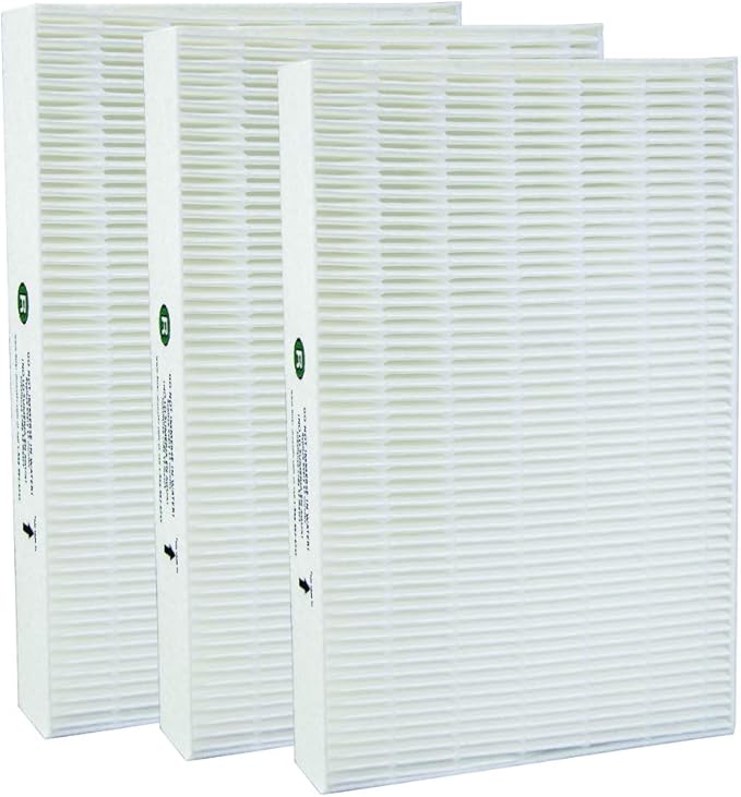Replacement Filter Compatible with Honeywell R Filter (HRF-R3) for HPA090, HPA100, HPA200, HPA250 and HPA300 Series Air Purifiers (3 Pack)
