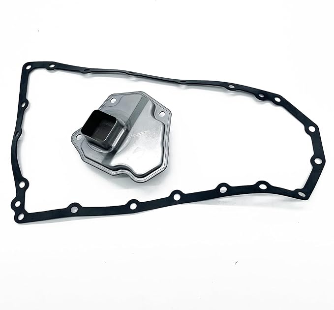 JF016E JF011E Long Square Inlet Automatic Transmission Filter Oil Pan Gasket Kit Compatible with Nissan Altima Juke NV200 Sentra Rogue 2007-2017 L4 V6 2.0L 2.5L 3.5L Replaces 31728-1XF03 31397-1XF0D