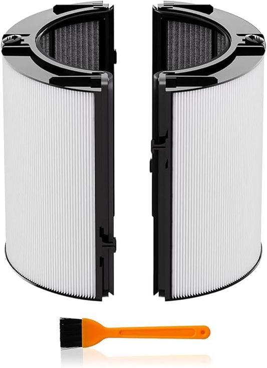 360° Combi Glass Hepa + Carbon Air Purifier Filter Compatible with Dyson TP06 HP06 PH02 PH01 PH03 PH04 HP09 TP09 HP07 TP07 TP10 HP10, TP06 H13 True HEPA Replacement Filter