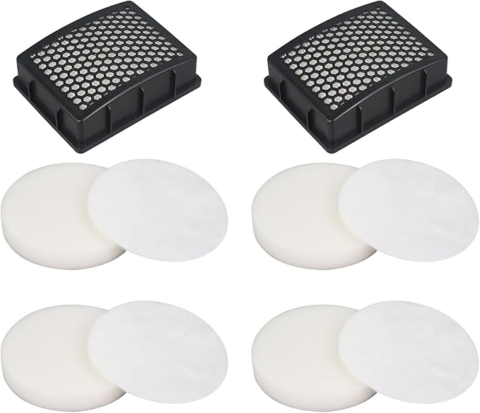 Replacement Filter Compatible with Kenmore DU2015 DU2012 K4010 Bagless Upright Vacuum (2 Hepa filter and 4 Foam filter)