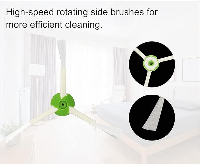 ANBOO 13 Pack Replacement Parts for iRobot Roomba i3 i7 i4 i7+ i3+ i4 i4+ i6 i6+ i8 i8+ Plus E5 E6,I & j Series(1 Rubber Brush, 4 Filter,4 Brush,4 Dirt Disposal Bags)