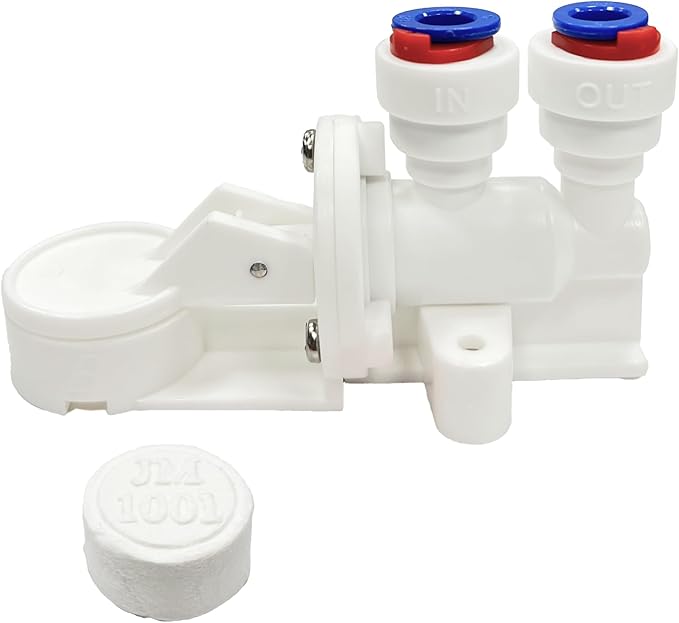 Max Water Leak Detector Automatic Shut-Off Valve – Stop Water Supply When Water Leaks for RO (Reverse Osmosis) and Under Sink Water Filtration System (Leak Detector Shut Off Valve 20 MM Pad)