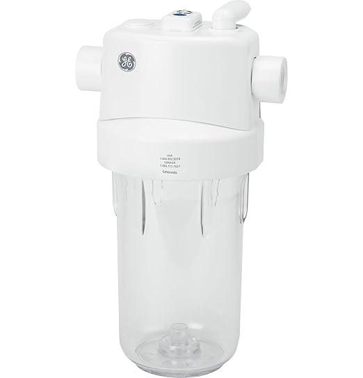 GE Whole House Water Filtration System, Reduces Sediment, Rust & More, Install Kit & Accessories Included, Replace Filters (FXHTC, FXHSC) Every 3 Months, GXWH40L