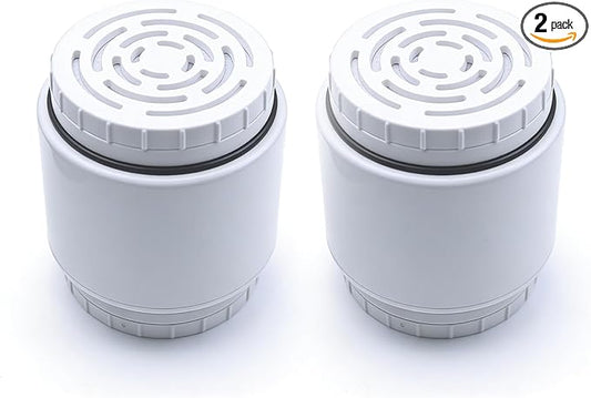 2-Pack, Compatible with AquaBliss SF400 & SF500 Heavy Duty Replacement Cartridge, Multi-Stage Shower Filter for Hair & Skin, Reduces Chlorine, Rust, Sediment, Easy 1-Min Install