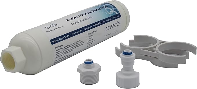 Envig Catalytic Carbon KDF Chloramine Filter, Post/Polish Filter for RO Systems, Aquarium Water Filter for RO Buddie and Other Reverse Osmosis Water Filters, up to 100% Chloramine Reduction