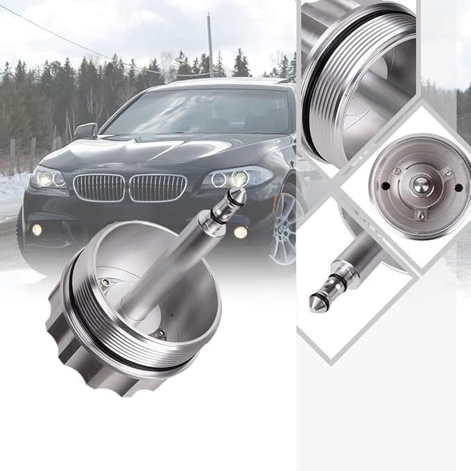 BARTOO Aluminum Oil Filter Housing Cover Cap Compatible with BMW 323 E36 323i / 328i, E46 328i, E39 523i / 528i