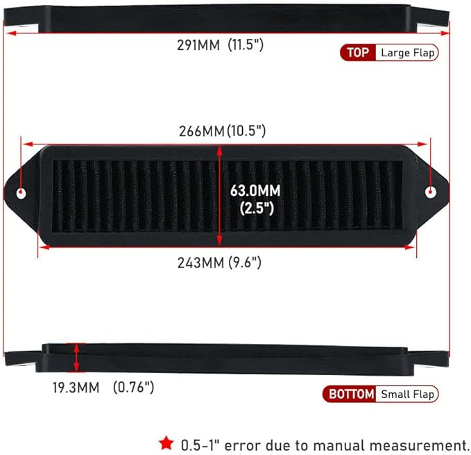 Cabin Air Cowl Filters Compatible with BMW E chassis E82 E88 E90 E91 E92 E93 X1 335i 135i 328i Black