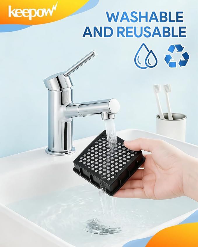 KEEPOW K3010 HEPA Replacement Filter Compatible with Kenmore Bagless Uprights & Intuition Bagged Vacuum Cleaner BU4022, BU4050,BU4020, BU4018, BU3040, DU2012, DU2015, DU5080, DU5092, DU2001, 2 Pack