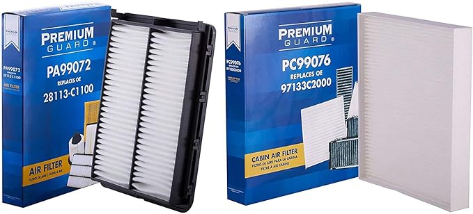 PG Kit Engine Air and Cabin Filter AC072076 | Fits 2019-15 Hyundai Sonata