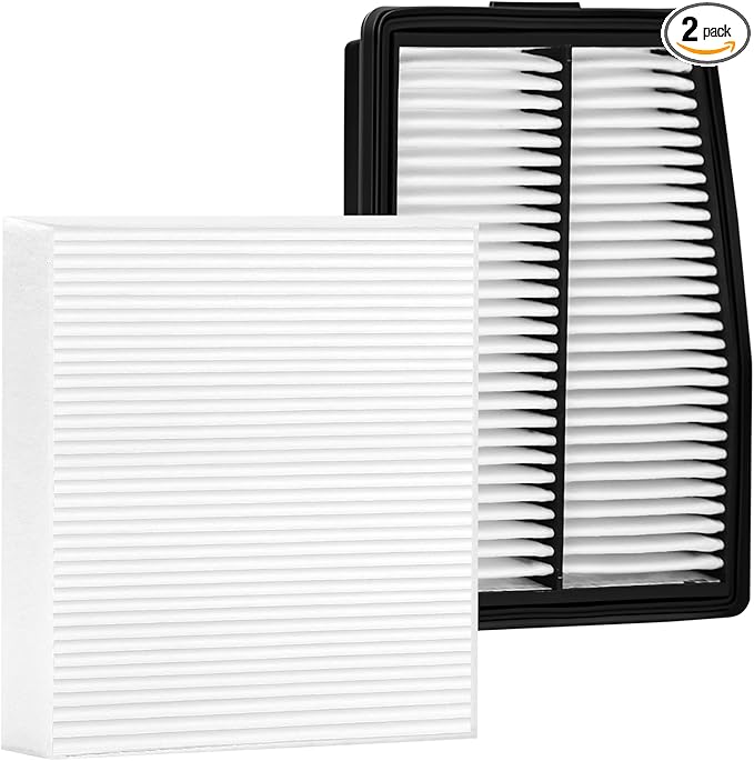 White Cabin Filter & Engine Air Filter Kit for Hyundai Sonata Hybrid 2026 2025 2024 2023 2022 2021 2020