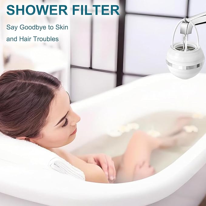 3-Pack Replacement Bath Water Filter Cartridge for Tub Compatible with Beati Faucet Bath Filter,Water Softener Filter for Hard Water Reduce Chlorine