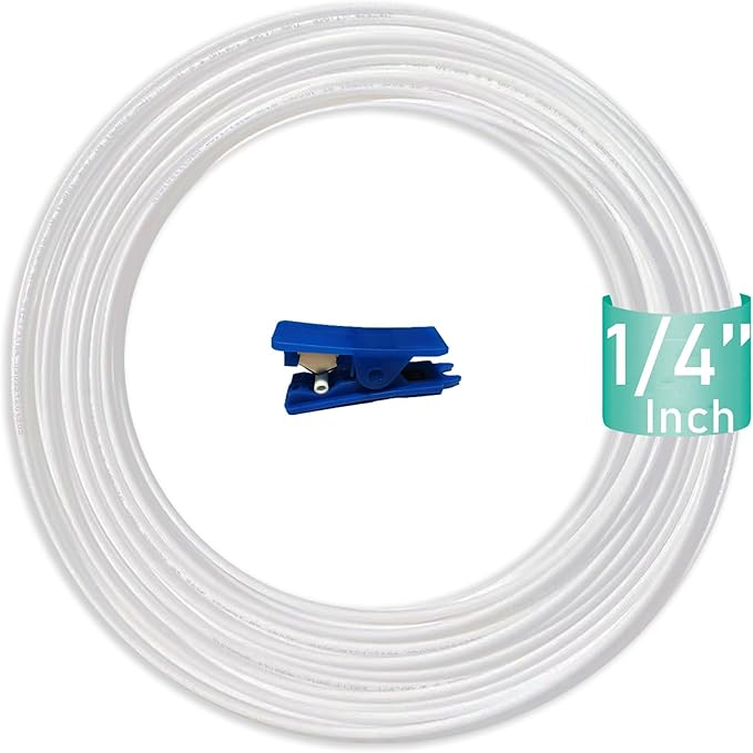 NSF Certified 1/4" O.D. Water tubing Hose Pipe for RO (Reverse Osmosis) Water Filter 330 Feet (100M)+Tube Cutter.…