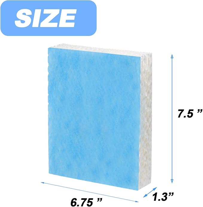 Humidifier Replacement Filter T for Honeywell Top Fill Humidifier HEV615 and HEV620 Humidifier Wicks, Compatible with Part # HFT600, HFT600T, HFT600PDQ (Blue-6pcs)