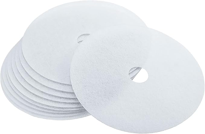10PCS Dryer Vent Filters Replacement Kit - High-Efficiency Lint Traps for Panda/Magic Chef/Avant Dryers, Universal 227x33mm Cotton and Paper Filter Discs (White Round Ventilation Mesh)