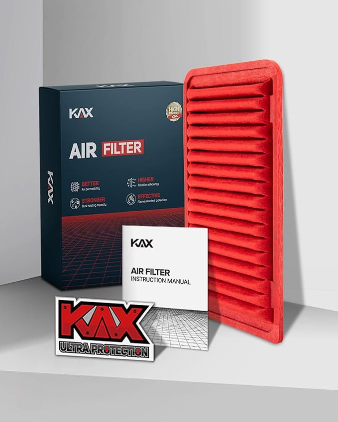 KAX Premium Engine Air Filter, CA9360 Replacement for Toyota Camry 2002-2011, Sienna 2004-2010, Highlander 2001-2007/2009-2013, Solara 2004-2008, Lexus ES300, ES330, RX330, RX350