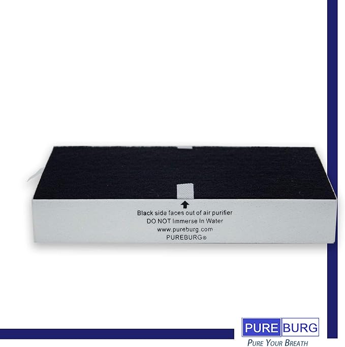 PUREBURG HRF201B True HEPA Replacement Filter Compatible with Honeywell HHT270 HHT270W HHT290 HEPAClean Series Air Purifiers Part HRF201B Type U,H13 Activated carbon 2-IN-1 Air Clean,2-Pack