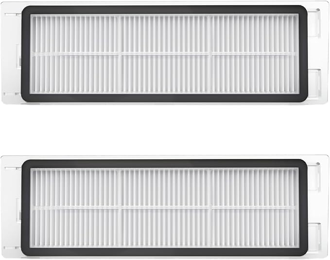 roborock 2 Pack Washable Filter for C1, E2, E3, E4, E5, S4, S5, S5 Max, S6, S6 Pure, S6 MaxV and Q5 Robot Vacuum Cleaners, High Efficiency Filters Replacement Parts