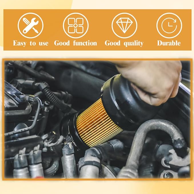 2PCS Oil Filter, Automotive Replacement Oil Filters, Car Parts Engine Oil Filter Compatible with 2022-2023 Hyundai Sonata, Kia Sorento 2.5 L, Replaces# 263502S000, 26350-2R000