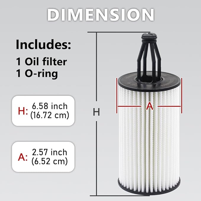 Oil Filter Fits Mercedes Benz ML350 E350 C300 C400 S550 GLK350 Replace Mann Filter HU7025z | Refer No. 2761800009 2761840025