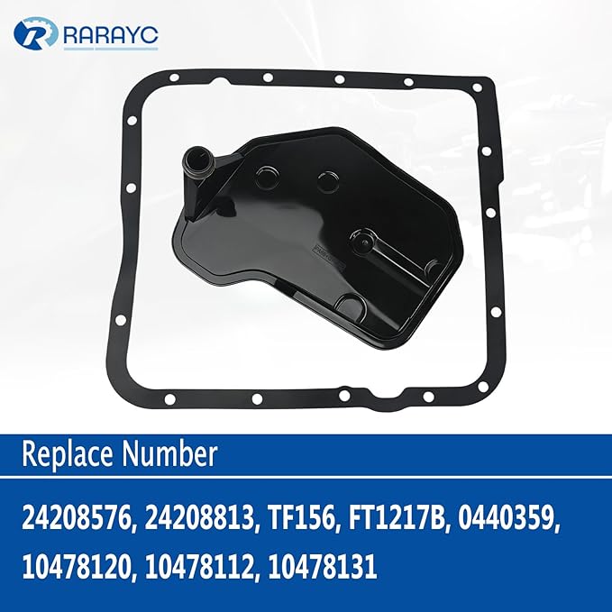 4L60E 4L65E 4L70E Transmission Filter Kit with Gasket - Compatible with Chevy Silverado Tahoe GMC Sierra Cadillac Escalad-Complete Replacement Set Replaces OE# 24208576 TF156
