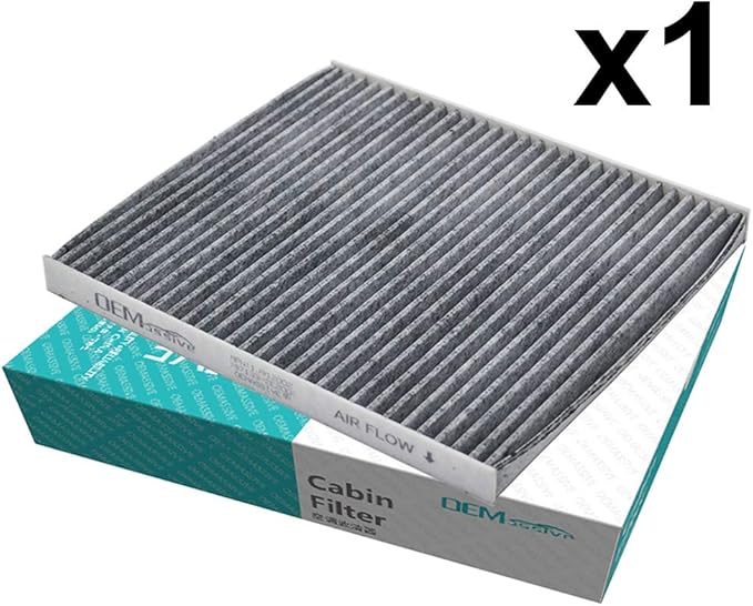 CF10709 Cabin Air Filter for Hyundai Genesis Tucson Coupe Accent Veloster i40 Verna for Kia Forte Rio Rondo Sportage Replace# 97133-2E200 Auto Cabin Filter with Activated Carbon