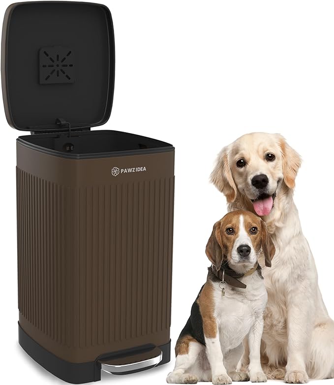 PAWZIDEA Activated Carbon Filter Replacement for Pet Waste Trash Cans Wall Mounted, 3.15"*3.15" Square Thick Deodorizing Carbon Filters, 4-Pack, Replace Every Month