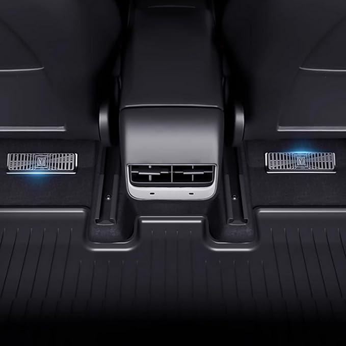 Model Y Juniper Rear seat lower air outlet protective cover Air Flow Vent Grille Protection Rear Under Seat Air Condition Outlet Protector for 2025-2026 Tesla Model Y Juniper Accessories