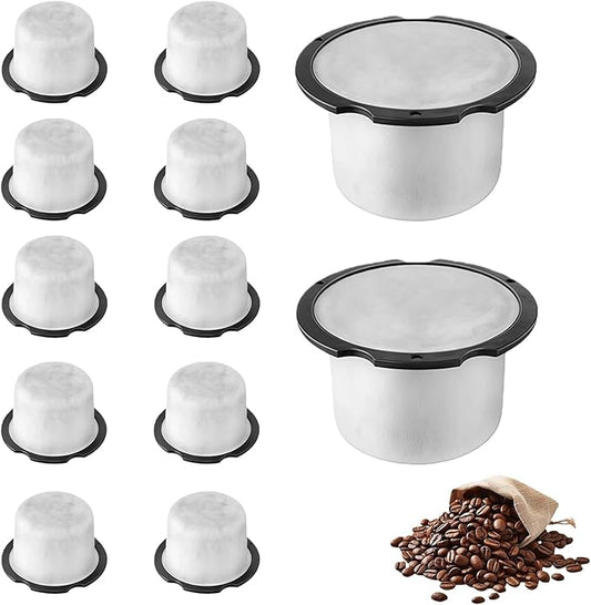 12-Pack Coffee Water Filter Replacement for C7CGFLTR, Compatible with Café and GE Profile Grind & Brew Machines,Charcoal Cartridges to Enhance Taste & Protect Machine