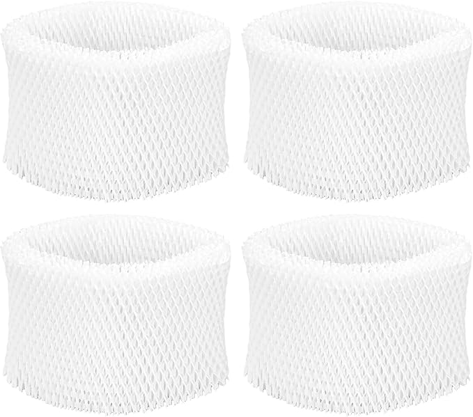 Humidifier Wicking Filters Compatible with Honeywell HC-888, HC-888N, 4 Pack Replacements Filter C for Honeywell HC888 Series HCM-890 HEV-320 & Duracraft D88 DCM-200(White)