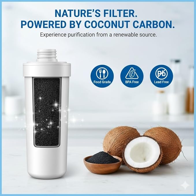 HAF-QIN/EXP DA97 Water Filter Replacement – Compatible with DA97-17376B – Carbon Block 99% Contaminant Reduction – Fresh Water & Ice – 6 Month Life 1 PACK