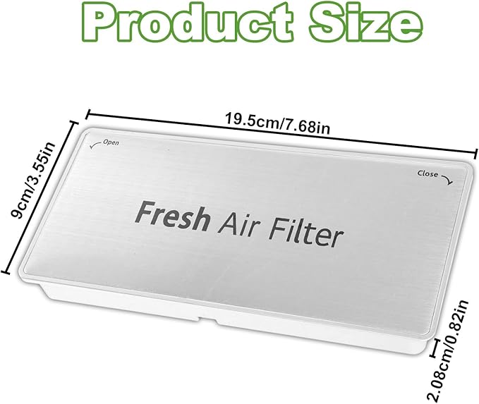 ADQ75493301 Refrigerator Air Filter Cover for LG, Fridge Fresh Air Filter Cover Replacement Parts Accessories Compatible with LG Refrigerator LRMVS3006S LRMDS3006S LRMVC2306S LRMDC2306D