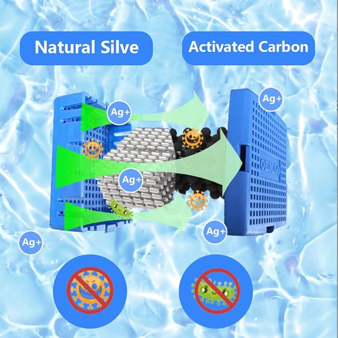 Hot Tub Mineral Cartridge for Sundance Spas, Silver Ion Cartridge can Clean and clarify spa Water, Spa Mineral Cartridge, Keep Water Clear Lasts for 4 Months (2 Packs)