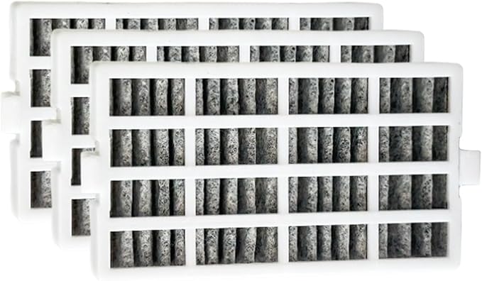 3 Pcs Refrigerator Air Filter Replacement Fit for Whirlpool WRF560SEYM05, WRF560SMHZ00, WRF736SDAM14, WRF560SEYM04, WRF767SDHZ02, WRF767SDHZ00