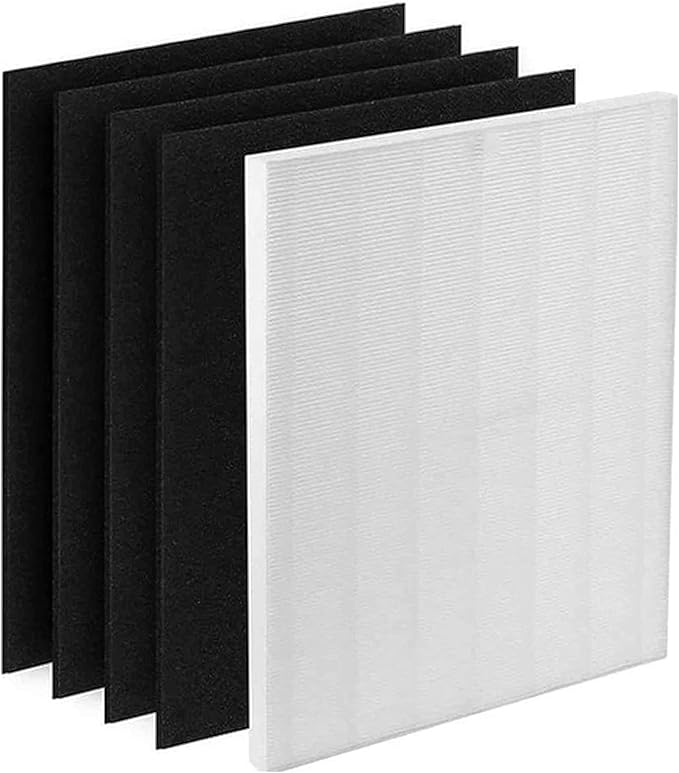 D360 Replacement Filter D3 Compatible with Winix D360 Air Purifier, H13 True HEPA + 4 Pack Activated Carbon Filters, Part Number 1712-0101-02