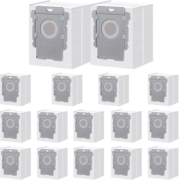 ApexOne 16 Pack Vacuum Bags for iRobot Roomba i3 i3+, i4 i4+, i5 i5+, i6 i6+, i7 i7+, i8 i8+, j5 j5+, j6 j6+, j7 j7+, j8 j8+, j9 j9+, s9 s9+, 104 105 405 504 505 705, 10 Max, 2 Essential Robot Vacuum